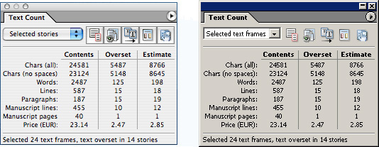Text Count for InDesign